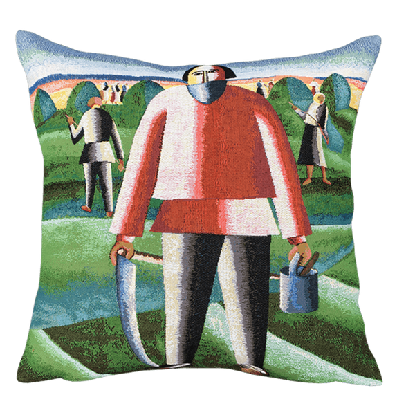 Malevitch Cushion - Haymaking (1929)