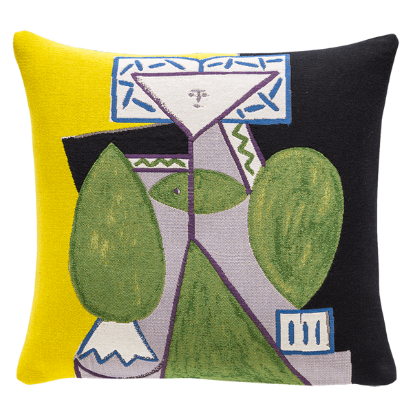 Picasso Cushion - Femme en vert et mauve (1947)